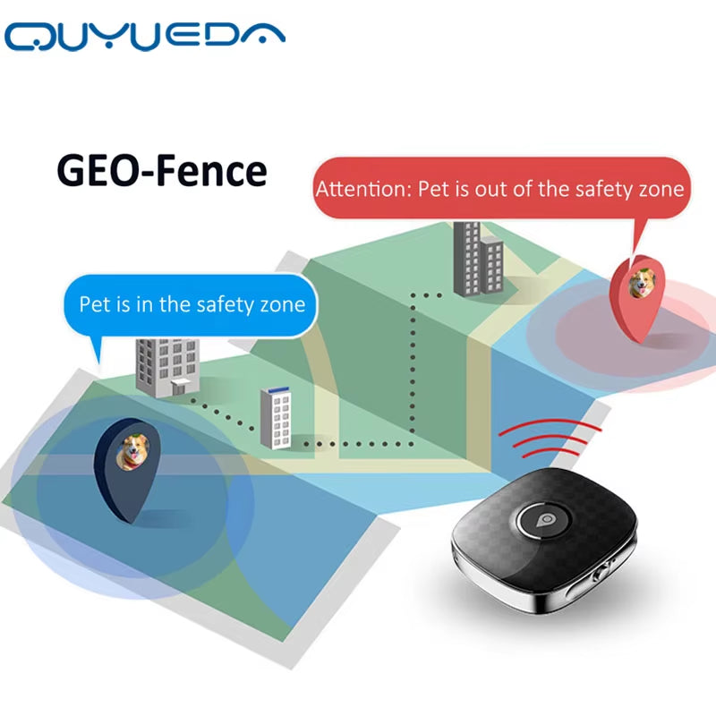 Waterproof 4G Pet GPS Tracker Dog GPS Tracking Collar Mini Anti-Lost Alarm Cat Locator Smart Tracking Device Long Standby SOS