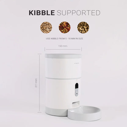 Purechew Automatic Pet Feeder with HD Camera, Smart Food Dispenser for Cats and Dogs, Portion Control, Programmable Treat Dispenser with Video Recording