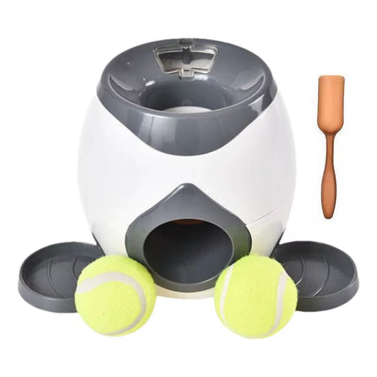 Automatic Ball Thrower for Dogs Interactive Treat Dispensing Ball Dog Toys Non-Electric Smart Feeder Thrower Machine for Indoor